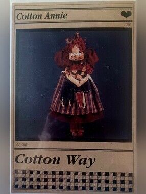 Vintage 1996, Pattern, Cotton Annie Folk Doll, 22" and Little Dollies, Long Legs